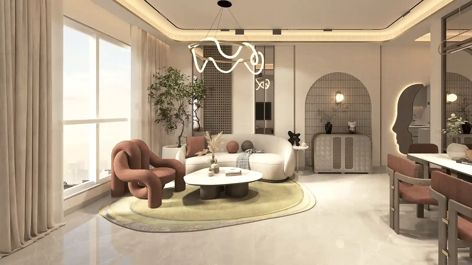 Spacious Living Room at Arvind Forreste